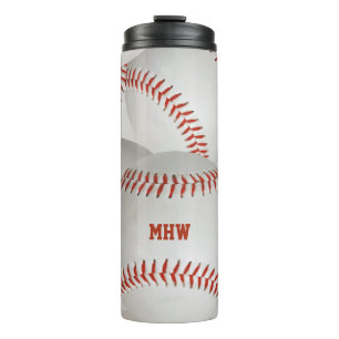 Honkbal aangepaste monogram tumbler thermosbeker