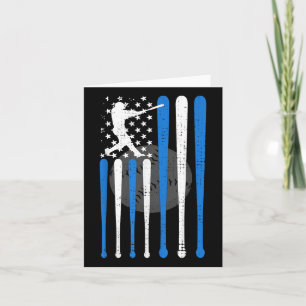honkbal Amerikaanse vlag honkbal geesten Kaart