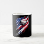 Honkbal amerikaanse vlag jongens meisjes mannen vr koffiemok (Center)