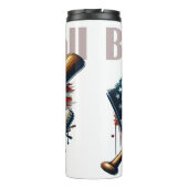 Honkbal: Amerikaanse vlag, vleermuis, handschoen Thermosbeker (Achterkant)