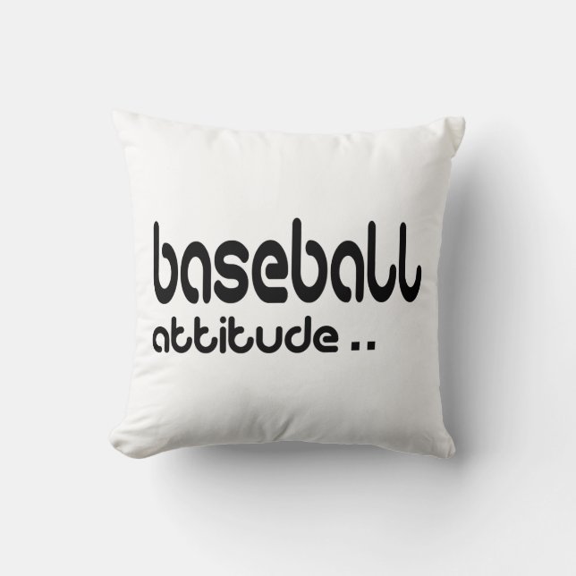 Honkbal Attitude Kussen (Voorkant)