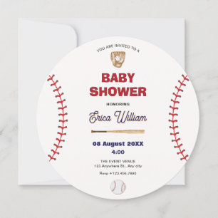 honkbal baby shower kaart