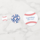Honkbal Baby shower Little Slugger Confetti (Achterkanten)