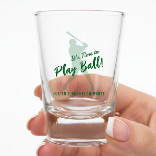 Honkbal Bachelorparty Het Is Tijd om te Ballen Shot Glas