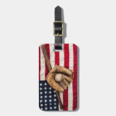  honkbal bagagelabel (Voorkant verticaal)