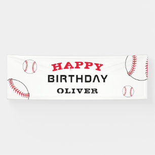 Honkbal Bal Sporten Kinderen Verjaardagsfeestje Spandoek