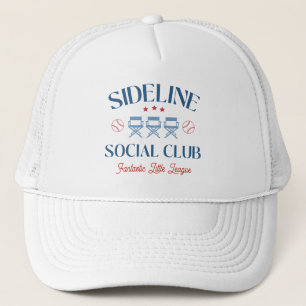 Honkbal Baseline Social Club met league naam Trucker Pet