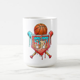 Honkbal Basketbal Jersey Nummer 67 Drip Sport Koffiemok