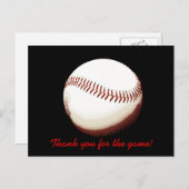 Honkbal - bedankt voor het spel - briefkaart (Voorkant / Achterkant)