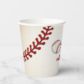 honkbal Birthday Paper Cup Papieren Bekers (Voorkant)