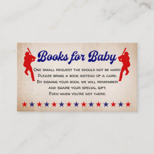Honkbal, , Boeken voor baby Enclosure kaart Visitekaartje