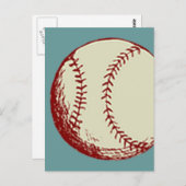  honkbal briefkaart (Voorkant / Achterkant)