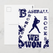 Honkbal Briefkaart (Voorkant / Achterkant)