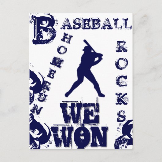 Honkbal Briefkaart (Voorkant)