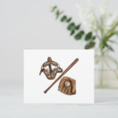 honkbal briefkaart (Staand voorkant)