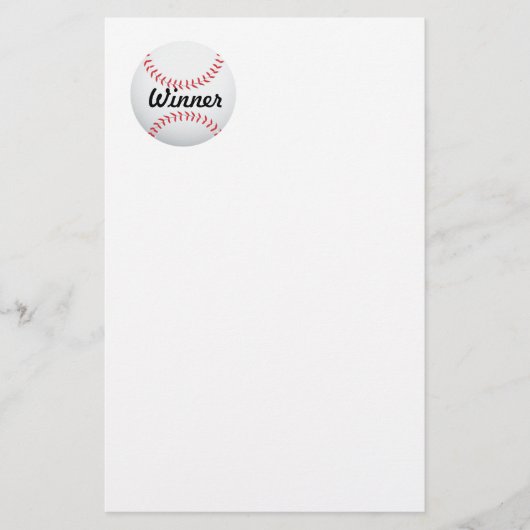 honkbal briefpapier (Voorkant)