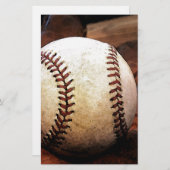 Honkbal Briefpapier (Voorkant / Achterkant)