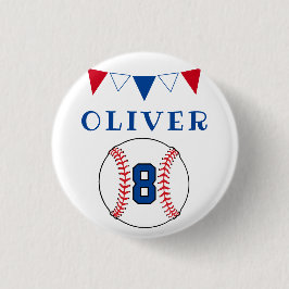 Honkbal Bunting Flags Kids Verjaardagsfeest Ronde Button 3,2 Cm