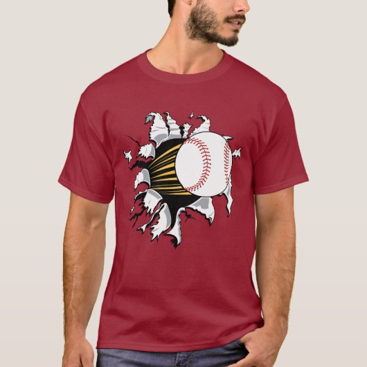 Honkbal Burster T-shirt (Voorkant)