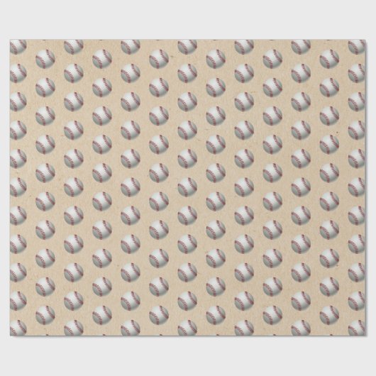 Honkbal Cadeaupapier (Vlak)