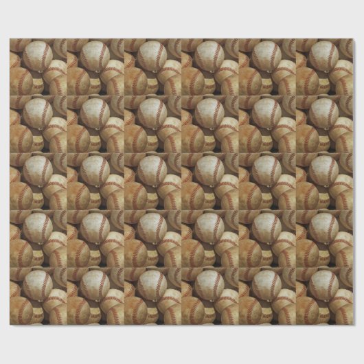 Honkbal Cadeaupapier (Vlak)