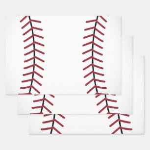 Honkbal cadeauverpakkings papier inpakpapier vel