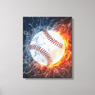 honkbal canvas afdruk