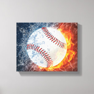 honkbal canvas afdruk
