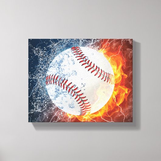 honkbal canvas afdruk (Voorkant)