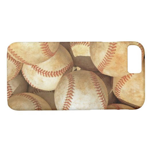 Honkbal Case-Mate iPhone Case (Achterkant (Horizontaal))