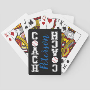Honkbal coach dank je cadeau - slagman op! pokerkaarten
