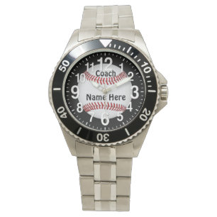 Honkbal Coach geschenken onder 100 GEPERSONALISEER Horloge