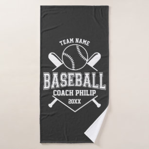 Honkbal coach team Moeder speler team cadeau Badhanddoek
