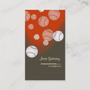 Honkbal coach visitekaartjes