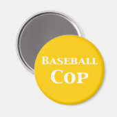 Honkbal Cop Gifts Magneet (Voorkant / Achterkant)