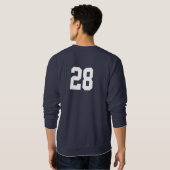 Honkbal de hele dag trui (Achterkant volledig)