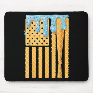 Honkbal Drip Bat Boys Druppelen Ice Cream American Muismat