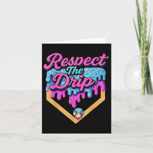 Honkbal Drip Boys Home Bord Ice Cream Respect Th Kaart