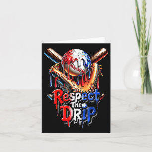 Honkbal Drip Boys Home Bord Respecteer de Drip 4e Kaart