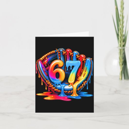 Honkbal Drip Ijs 67 Honkbal Lifestyle 101 Kaart (Voorkant)
