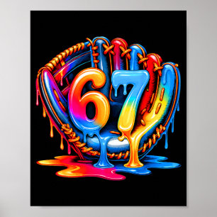 Honkbal Drip Ijs 67 Honkbal Lifestyle 101 Poster