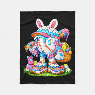 Honkbal Drip Ijs Apparel Jeugd Jongen Pasen Fleece Deken