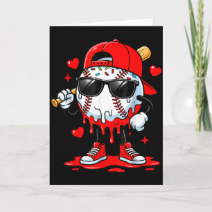 Honkbal Drip Ijs Appartuur Jeugd Jongen Valentijn Kaart
