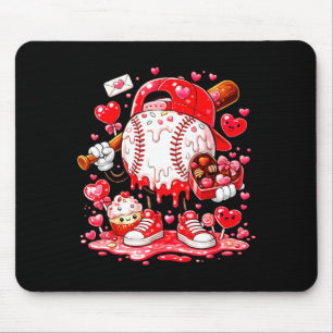 Honkbal Drip Ijs Boys Kids Jeugd Valentijn Muismat