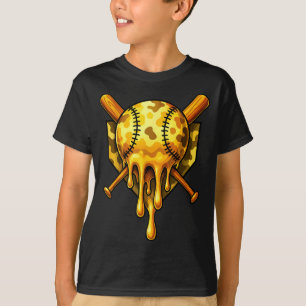 Honkbal Drip Ijs Camo Cool Design T-shirt