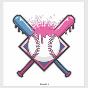 Honkbal Drip Ijs Honkbal Liefhebber Sticker