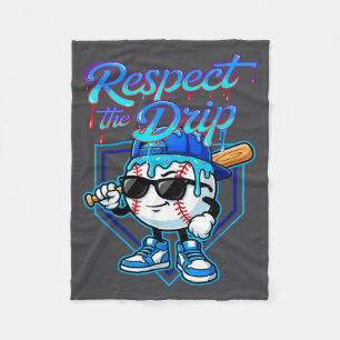 Honkbal Drip Ijs Respecteer De Drip Thuisplaat Fleece Deken