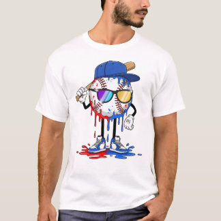 Honkbal Drip Ijs  T-shirt