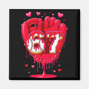 Honkbal Drip Ijs Valentine Jeugd Jongens Meisjes Magneet