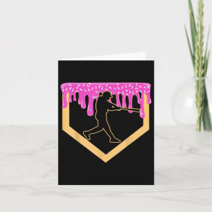 Honkbal Drip Jongen Thuisplaat Ijsje Jeugd Honkbal Kaart